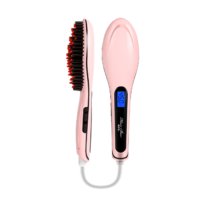 Pink-Straightener-Brush
