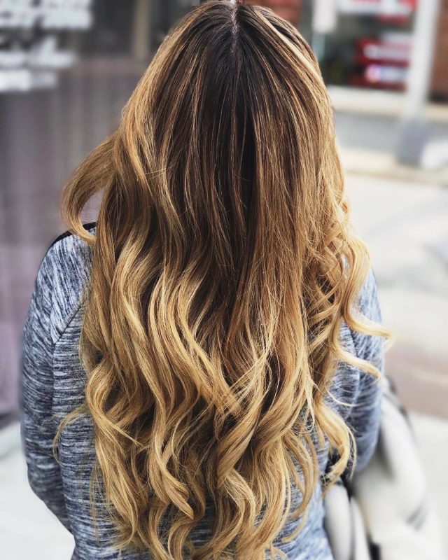 Model Showing the Results of using Permanent Hair Dye with a Color Mask