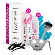 Professional Hair Color Home Kit (2 Tubes)