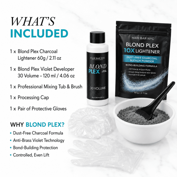 Blond Plex Charcoal Lightener Home Kit - Image 6