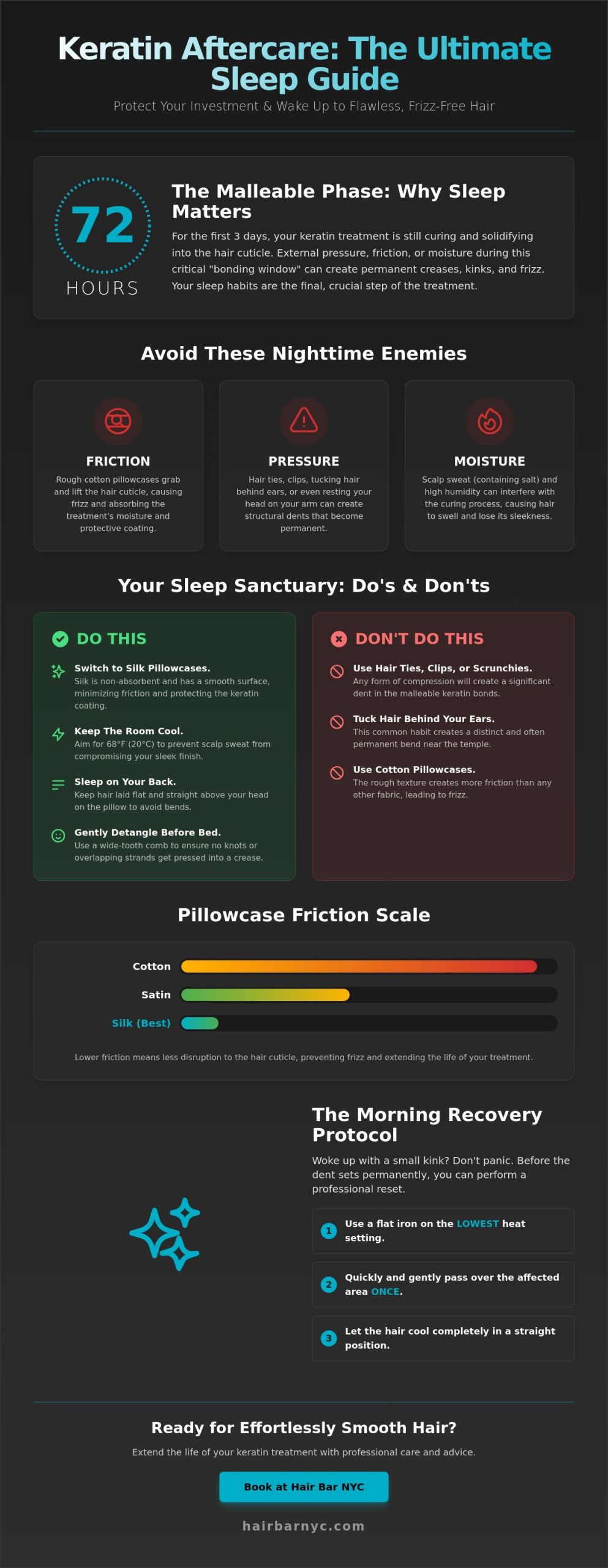 How to Sleep After Keratin Treatment: The 2026 Nighttime Aftercare Guide